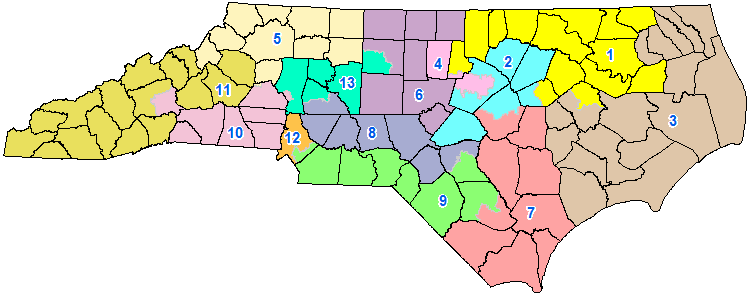 NC Congressional Districts Declared Unconstitutional