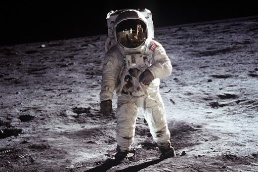 An astronaut taking one small step for man, one giant leap for mankind. On July 20th, 1969, the Apollo 11 spaceflight was the first to land humans on the moon.

Image used under fair use. No attribution was required for this image.