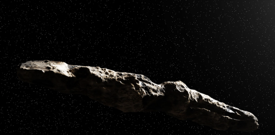 Illustration of Oumuamua