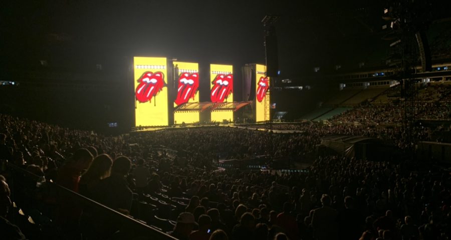 The Rolling Stones, a rock band from the 60s-80s, on their 2021-2022 tour. 