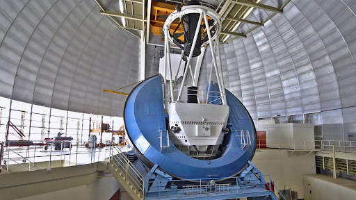 The Dark Energy Spectroscopic Instrument (DESI) is helping map out the universe. Credit: UCLA/Lawrence Berkeley National Laboratory