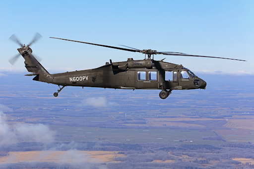 DARPA’s autonomous Black Hawk helicopter flying over Fort Campbell, Kentucky. Credit: DARPA / Sikorsky