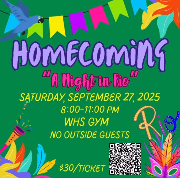 Homecoming digital flyer as seen on @wedidngtonhsnc Instagram page.