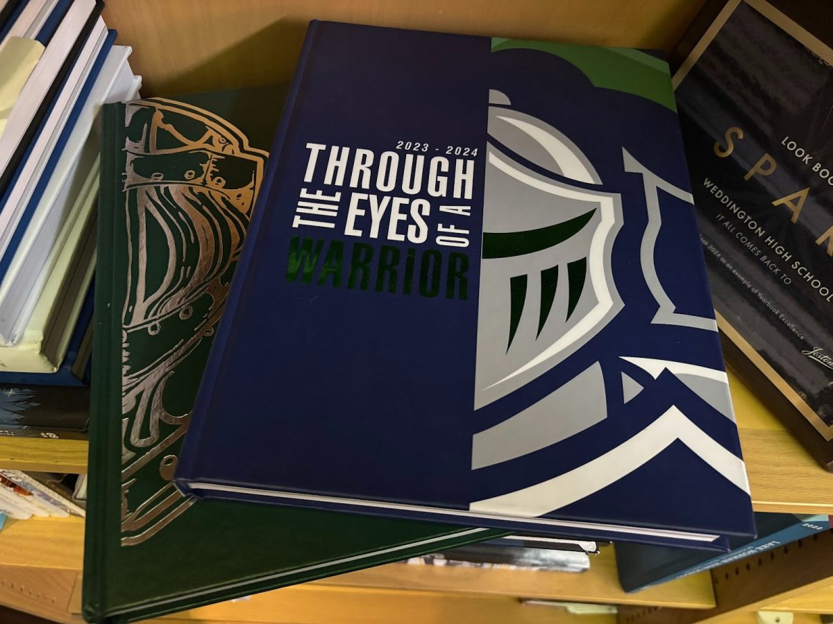 Past covers of the WHS Yearbook